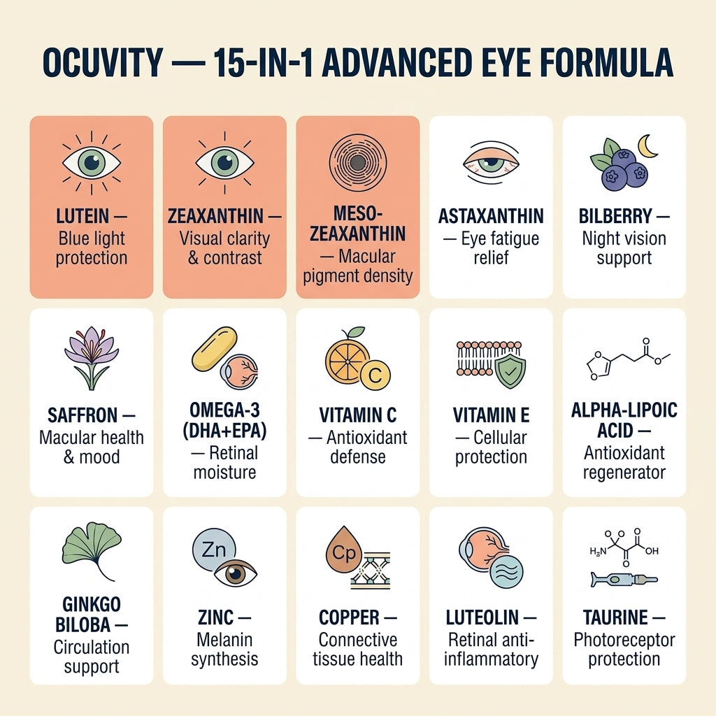 Ocuvity 15-in-1 Advanced Eye Formula