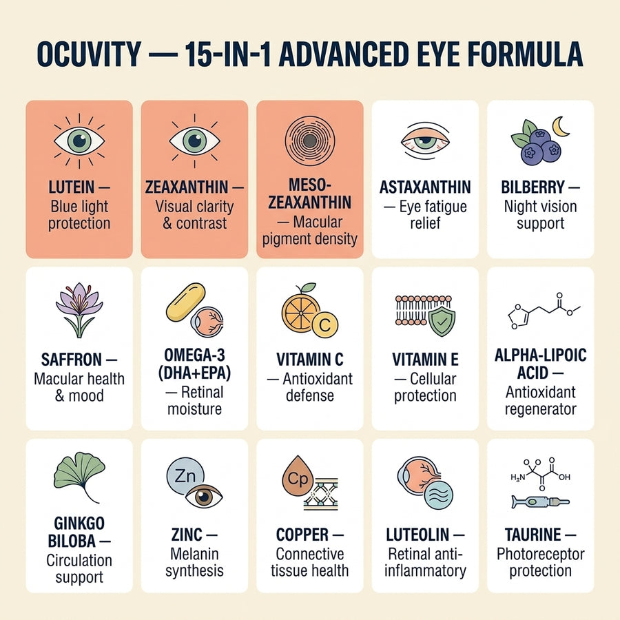 Ocuvity 15-in-1 Advanced Eye Formula