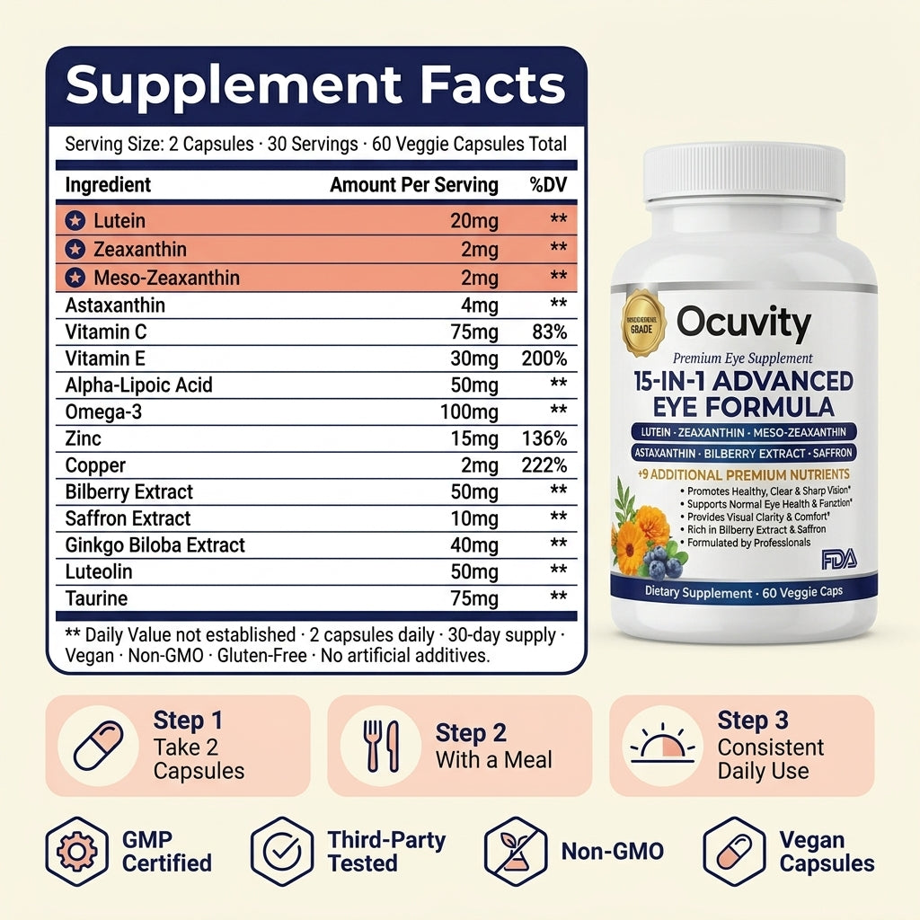 Ocuvity 15-in-1 Advanced Eye Formula